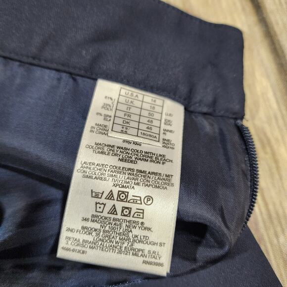 Brooks Brothers Pro sport navy pleated lined golf skirt woman's size 14 - Picture 10 of 10